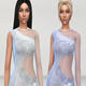 模拟人生4女士单肩侧透连衣短裙MOD v2.4